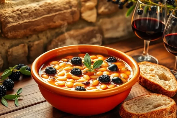 More e Fagioli: The Rustic Tuscan Bean and Blackberry Soup