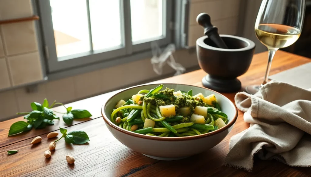 Featured image for Trenette: The Ligurian Pasta That Defines Pesto Perfection — Uncategorized